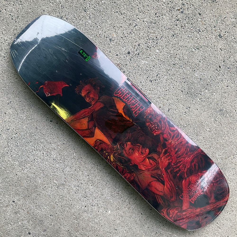 8.75in x 32.05in CANNIBAL CORPSE HORRIFIC SKATEBOARD DECK