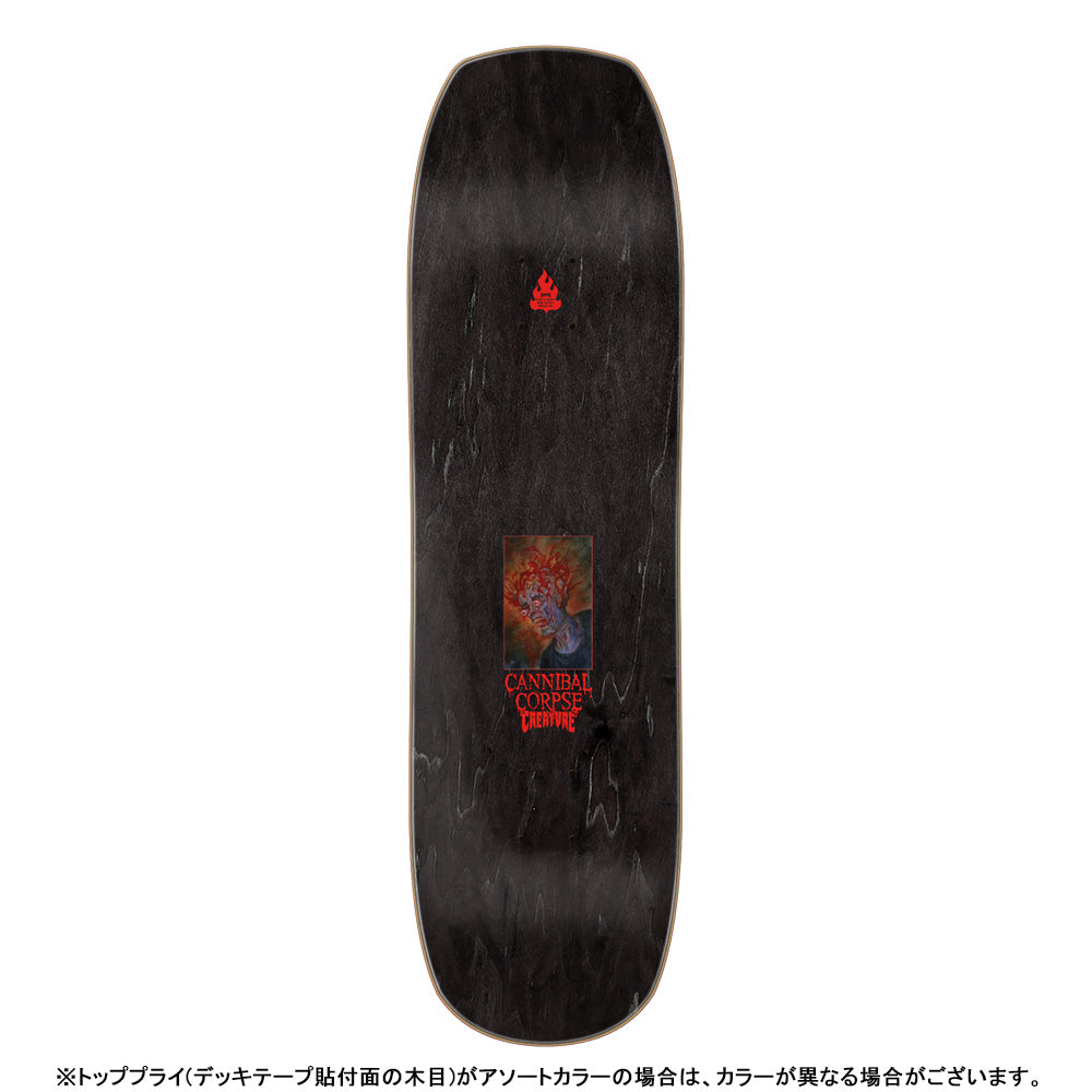 8.75in x 32.05in CANNIBAL CORPSE HORRIFIC SKATEBOARD DECK