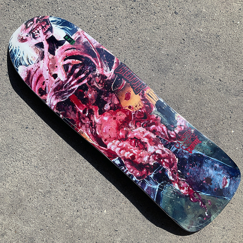 9.35in x 31.7in CANNIBAL CORPSE EATEN BACK TO LIFE SKATEBOARD DECK