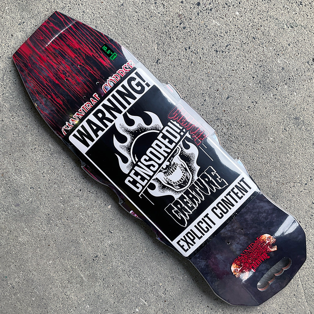 10.56in x 31.0in CANNIBAL CORPSE EXPLICIT SKATEBOARD DECK