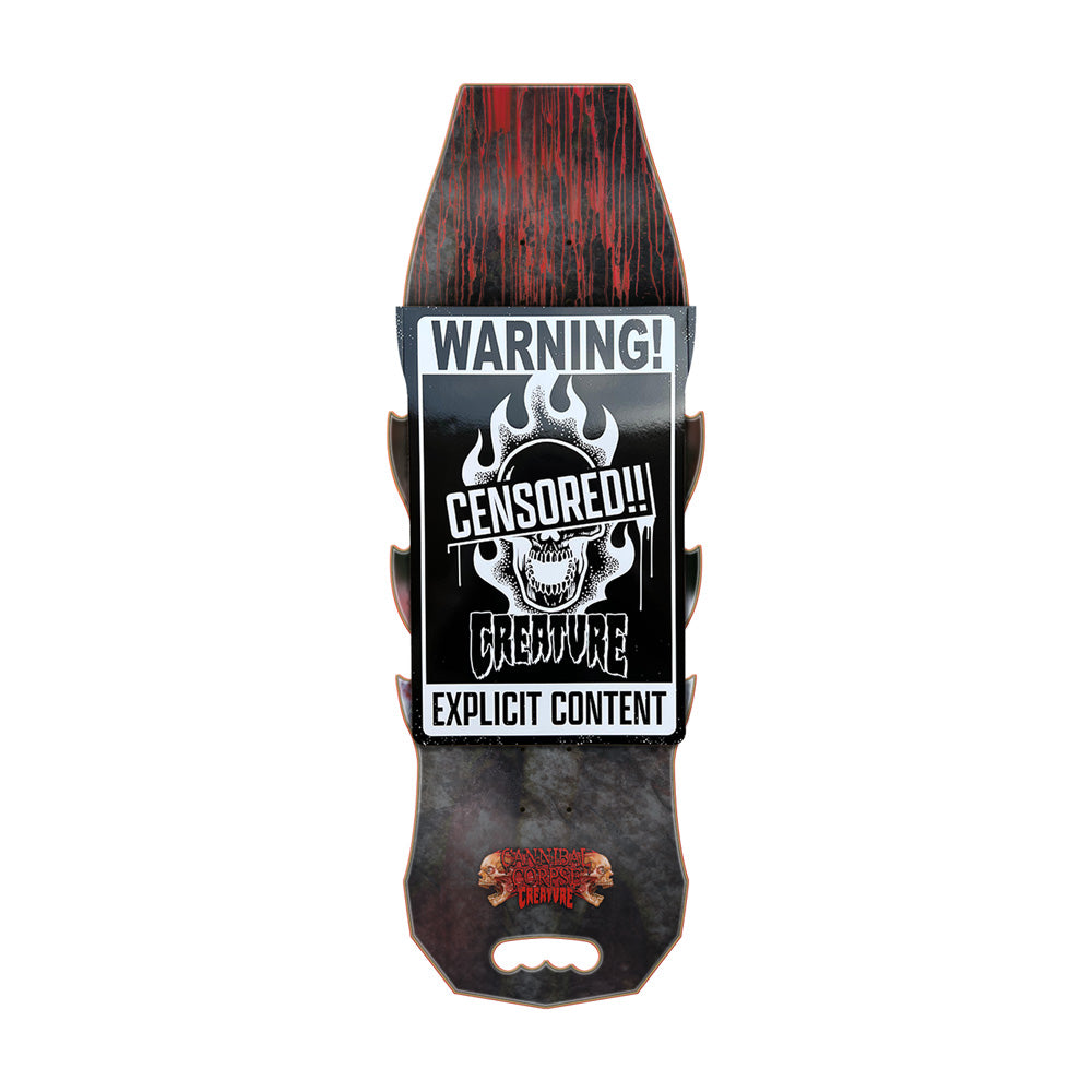 10.56in x 31.0in CANNIBAL CORPSE EXPLICIT SKATEBOARD DECK