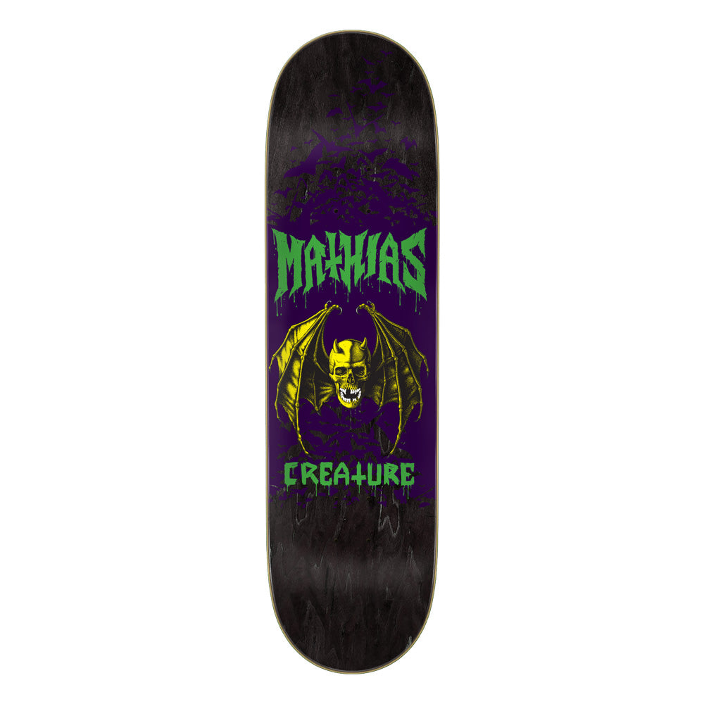 8.51in x 31.88in TORRES SKULL BAT PRO SKATEBOARD DECK