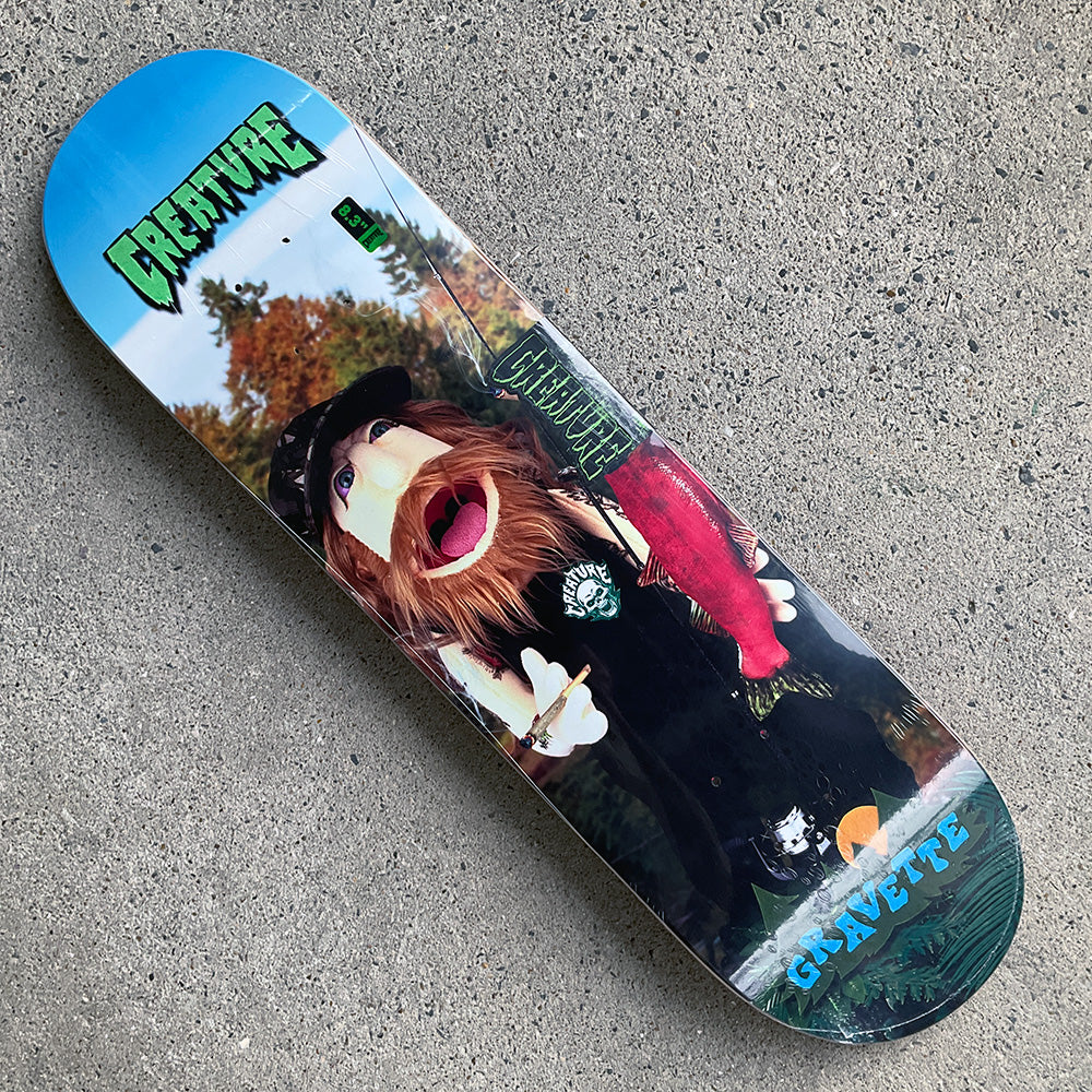 8.3in x 32.2in GRAVETTE FUZZY PRO SKATEBOARD DECK