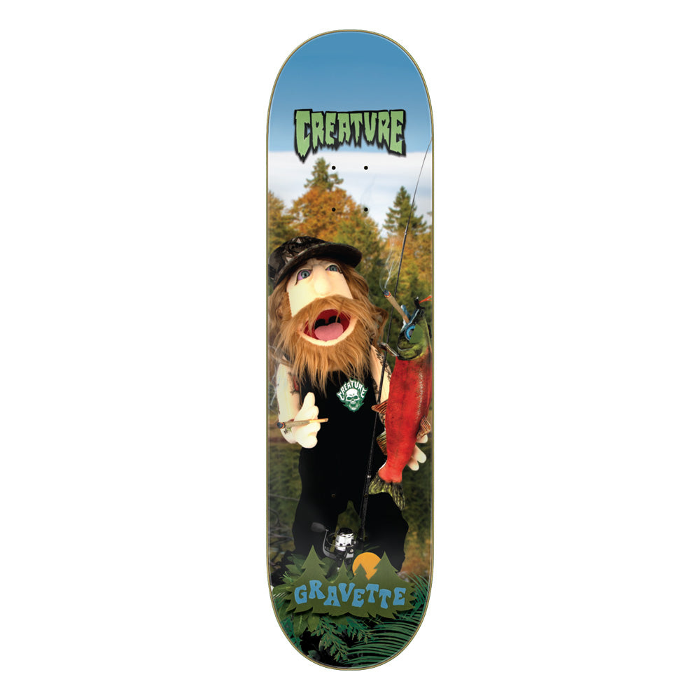 8.3in x 32.2in GRAVETTE FUZZY PRO SKATEBOARD DECK