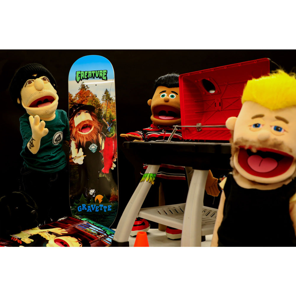 8.3in x 32.2in GRAVETTE FUZZY PRO SKATEBOARD DECK