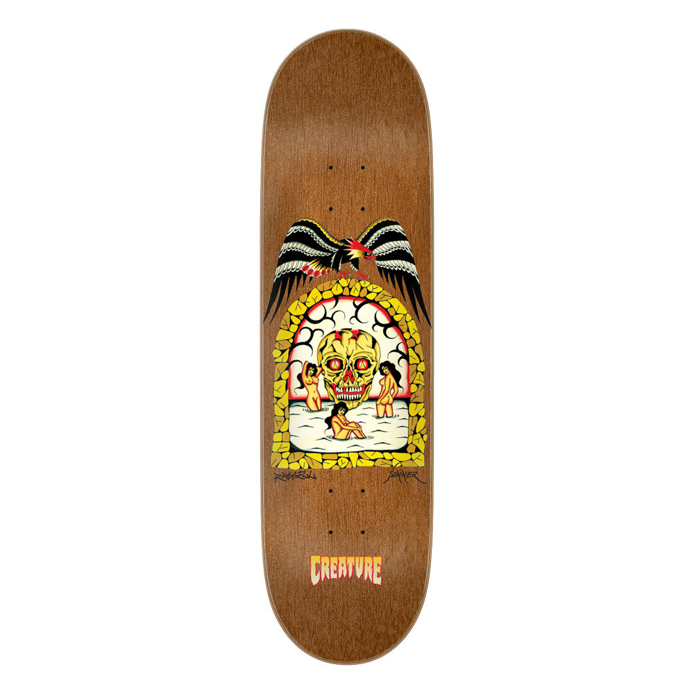 8.6in x 31.95in RUSSELL FLASH STUMPS PRO SKATEBOARD DECK