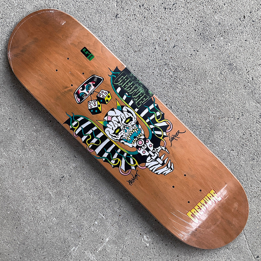 8.8in x 31.95in PROVOST FLASH STUMPS PRO SKATEBOARD DECK
