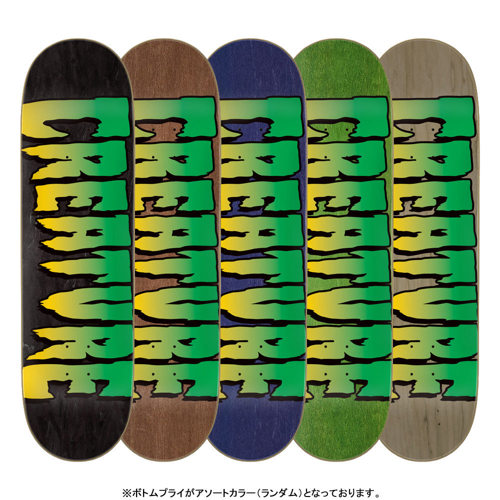 8.51in x 31.88in LOGO STUMPS ASSORTED SKATEBOARD DECK