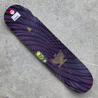 8.3in x 32.2in GRAVETTE HIPPIE SKULL 20TH PRO SKATEBOARD DECK