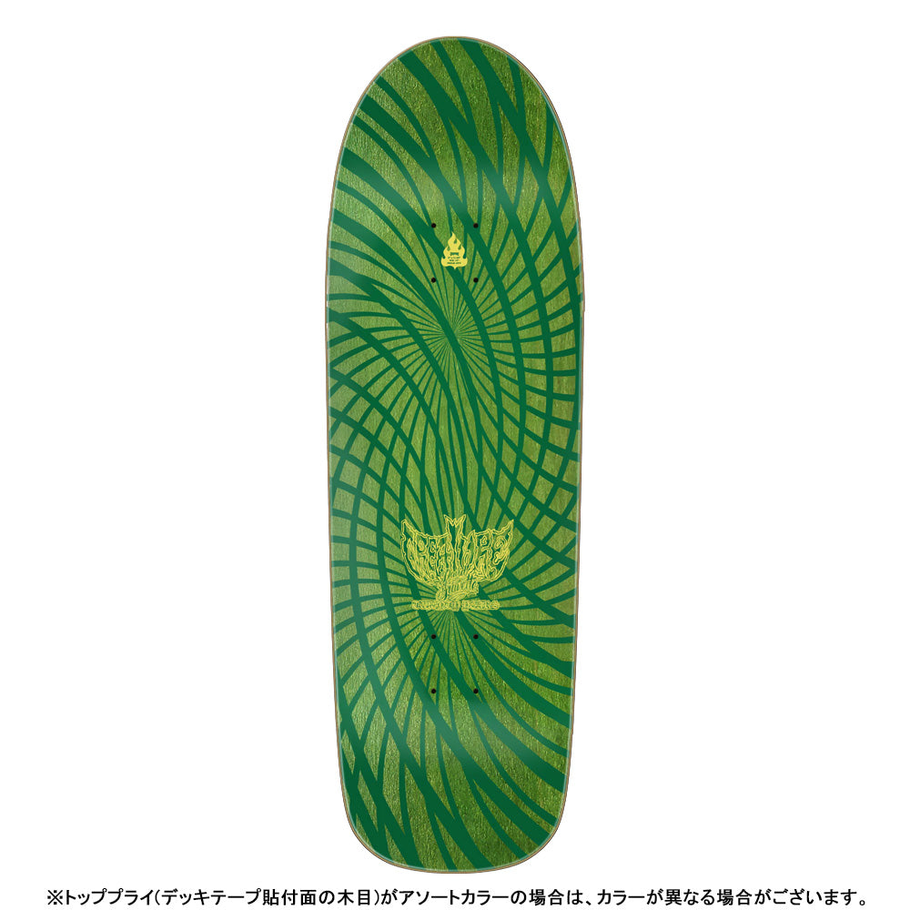 9.0in x 31.68in GRAVETTE HIPPIE FALLS PRO SKATEBOARD DECK