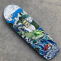 9.0in x 31.68in GRAVETTE HIPPIE FALLS PRO SKATEBOARD DECK