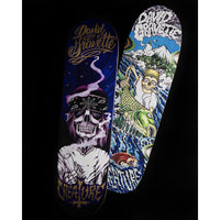 9.0in x 31.68in GRAVETTE HIPPIE FALLS PRO SKATEBOARD DECK