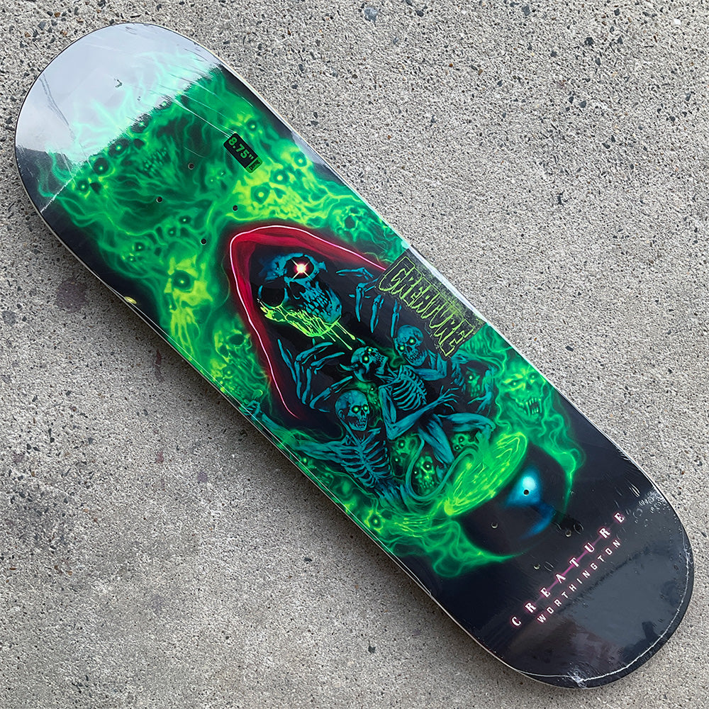 8.75in x 32.15in WORTIHNGTON TERROR SIGHT PRO SKATEBOARD DECK