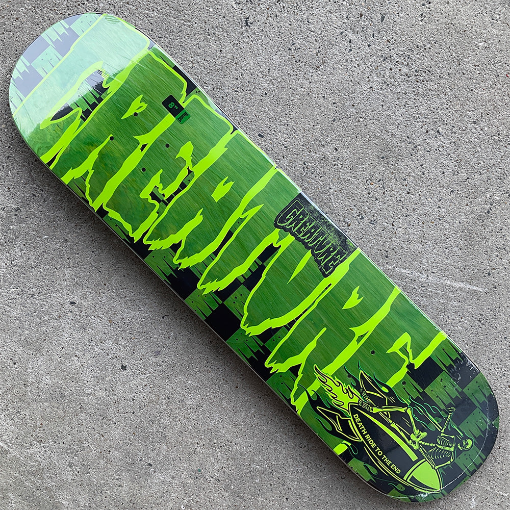 8.0in x 31.5in DEATH RIDER STUMPS SKATEBOARD DECK
