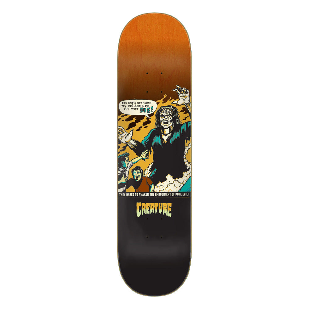 8.25in x 31.8in COMICBOOK RELIC STUMPS SKATEBOARD DECK