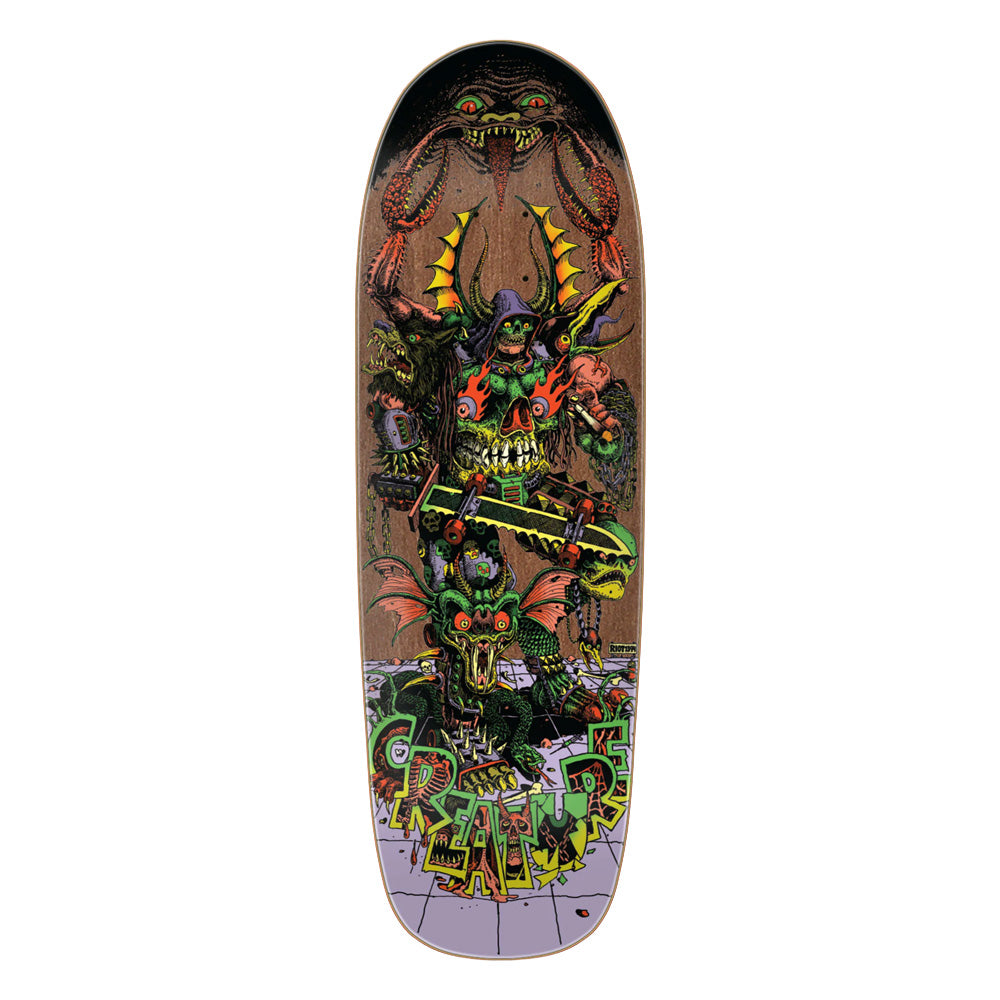 9.55in x 30.46in HALLUCINATION BEAST SKATEBOARD DECK