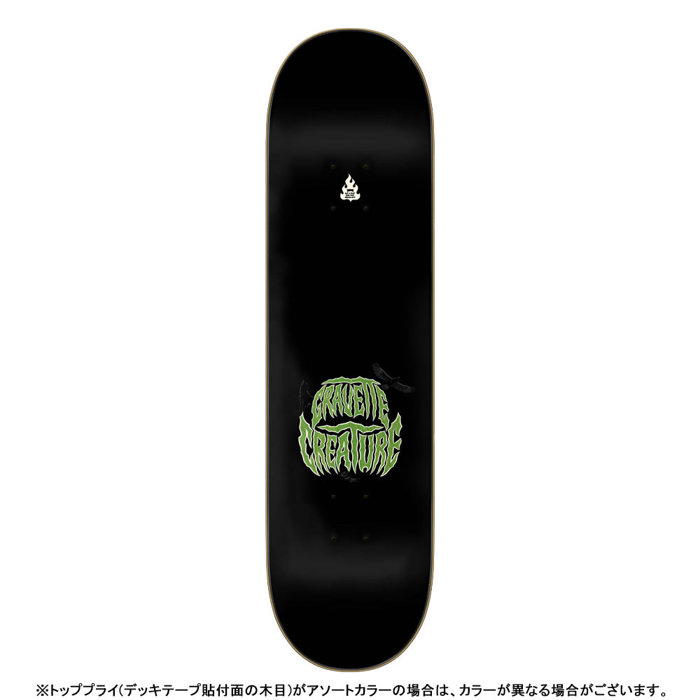 8.3in x 32.2in GRAVETTE HIPPIE SKULL Ⅳ PRO SKATEBOARD DECK