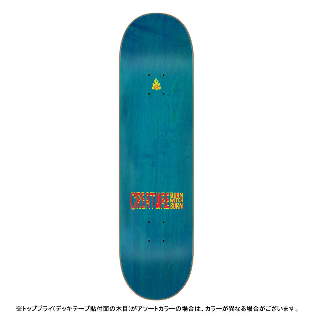 8.25in x 32.04in BURN WITCH BURN SKATEBOARD DECK
