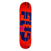 8.0in x 31.5in GLITCH ORANGE TEAM SKATEBOARD DECK