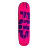 8.25in x 32.13in GLITCH PINK TEAM SKATEBOARD DECK