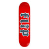 8.0in x 31.5in HKD RED TEAM SKATEBOARD DECK