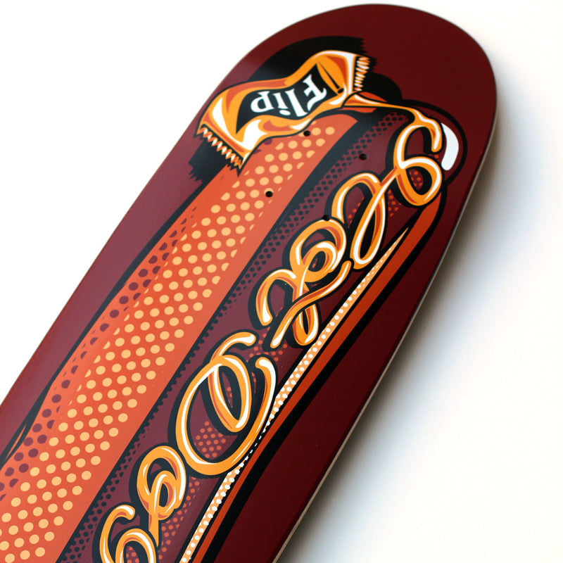 8.0in x 30.75in HOTDOGGER TEAM SKATEBOARD DECK