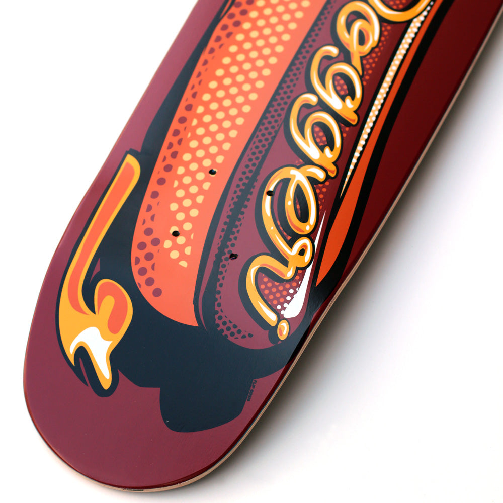 8.0in x 30.75in HOTDOGGER TEAM SKATEBOARD DECK