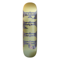 8.0in x 31.39in HOW LOGO GOLD TEAM SKATEBOARD DECK