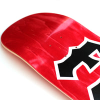 8.0in x 31.39in CANCELLED RED STAIN TEAM SKATEBOARD DECK