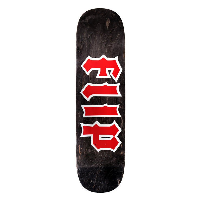 8.25in x 31.71in CANCELLED BLACK STAIN TEAM SKATEBOARD DECK