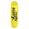 8.25in x 32.13in SCRIBBLE LOGO YELLOW TEAM SKATEBOARD DECK