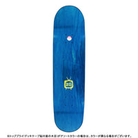 8.25in x 32.13in SCRIBBLE LOGO YELLOW TEAM SKATEBOARD DECK