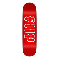 8.0in x 31.39in CANCELLED DIPPED REDOUT TEAM SKATEBOARD DECK