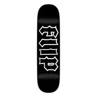8.25in x 31.71in CANCELLED DIPPED BLACKOUT TEAM SKATEBOARD DECK