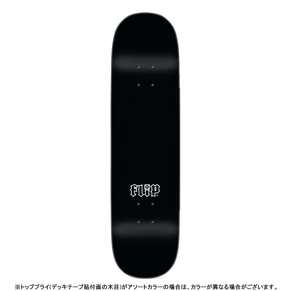 8.25in x 31.71in CANCELLED DIPPED BLACKOUT TEAM SKATEBOARD DECK