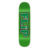 8.0in x 31.39in MELTDOWN GREEN TEAM SKATEBOARD DECK