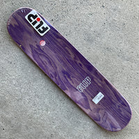 8.125in x 31.59in CANCELLED LOGO GREEN TEAM SKATEBOARD DECK