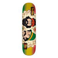 8.125in x 31.59in PENNY RASTA STRIPE PRO SKATEBOARD DECK