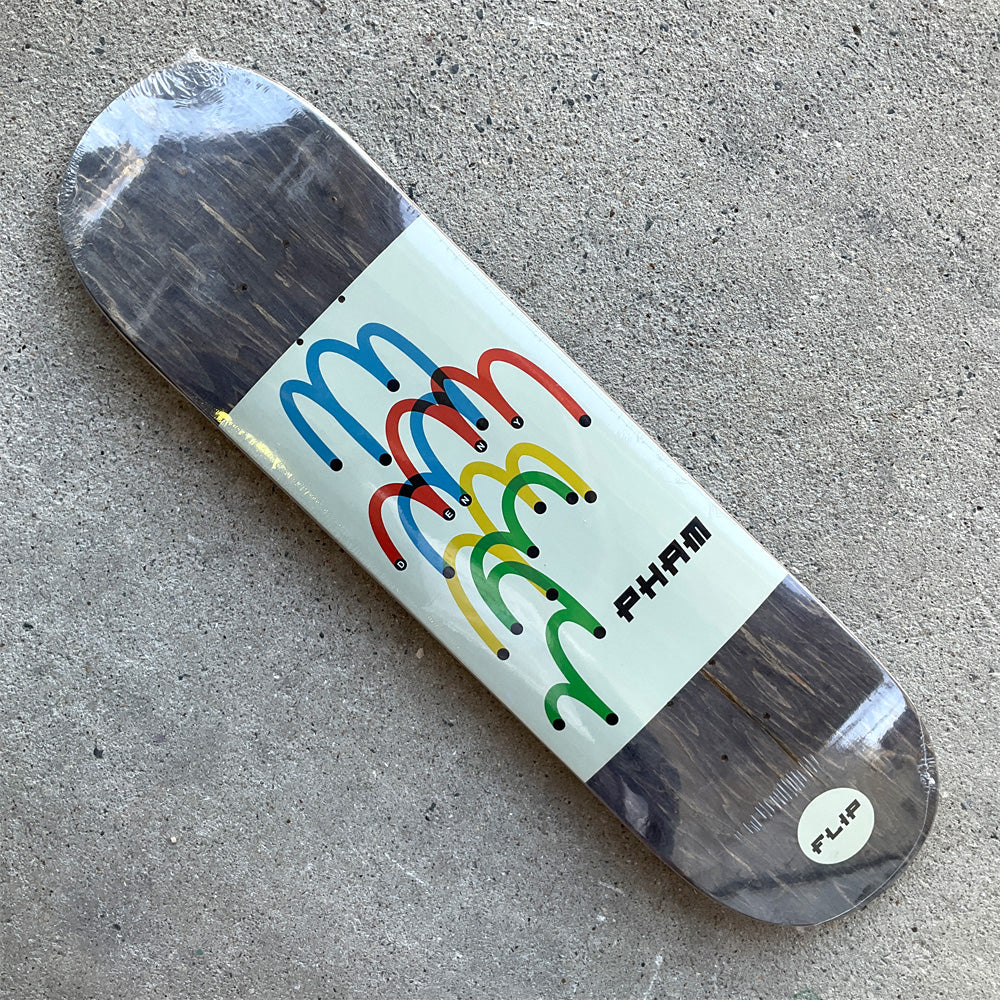 8.25in x 31.85in STENOGRAPH PHAM PRO SKATEBOARD DECK
