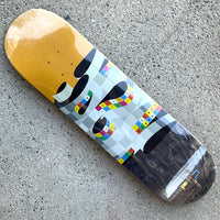 8.375in x 31.97in STENOGRAPH TEAM SKATEBOARD DECK
