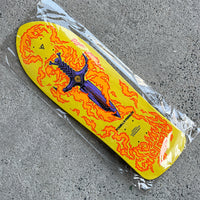 9.75in x 30.27in BONES BRIGADE® TOMMY GUERRERO SERIES 15 REISSUE YELLOW SKATEBOARD DECK