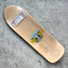 9.89in x 31.32in OLD SCHOOL RIPPER SKATEBOARD DECK NATURAL/BLUE