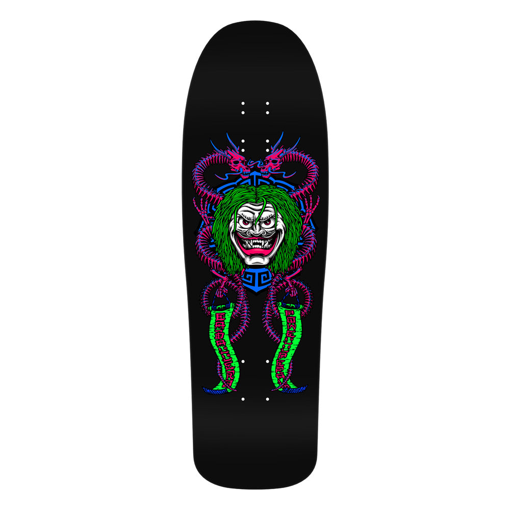 9.75in x 31.12in STEVE CABALLERO MASK REISSUE BLACKLIGHT SKATEBOARD DECK SHAPE 211