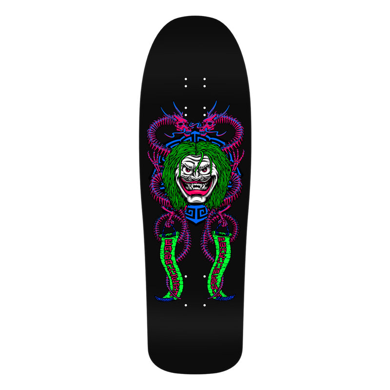 9.75in x 31.12in STEVE CABALLERO MASK REISSUE BLACKLIGHT SKATEBOARD DECK SHAPE 211