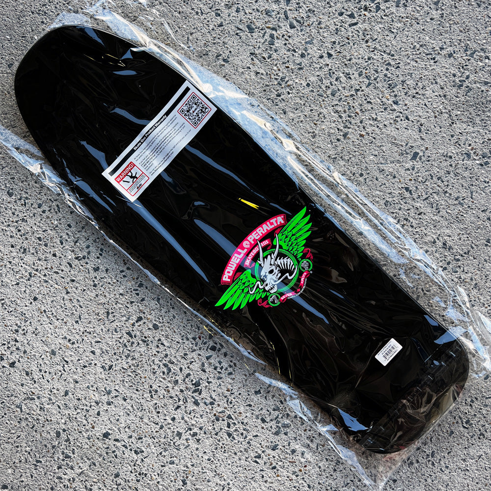 9.75in x 31.12in STEVE CABALLERO MASK REISSUE BLACKLIGHT SKATEBOARD DECK SHAPE 211