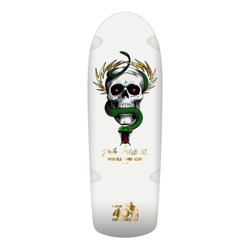 10.0in x 30.125in MIKE MCGILL 40TH ANNIVERSARY REISSUE SKATEBOARD DECK SHAPE 160