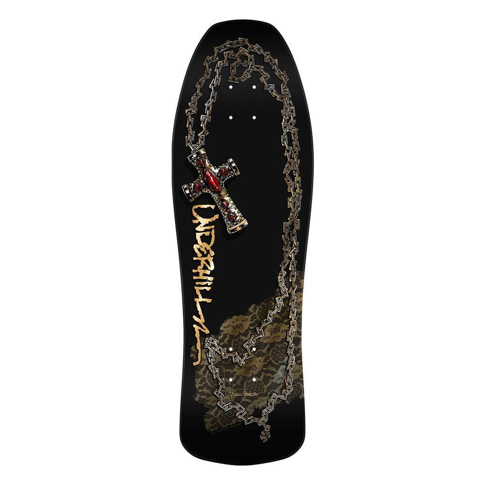 10.0in x 31.5in RAY UNDERHILL CROSS REISSUE SKATEBOARD DECK SHAPE 175
