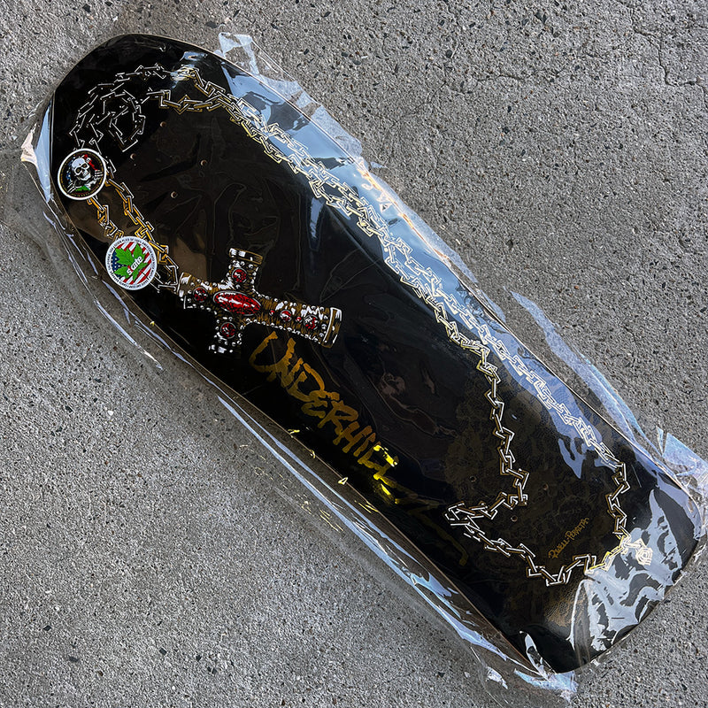 10.0in x 31.5in RAY UNDERHILL CROSS REISSUE SKATEBOARD DECK SHAPE 175