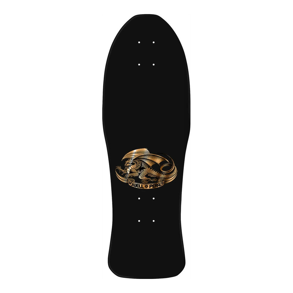 10in x 30in STEVE CABALLERO CHINESE DRAGON REISSUE GOLD FOIL SKATEBOARD DECK SHAPE 150