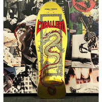 10in x 30in STEVE CABALLERO CHINESE DRAGON REISSUE GOLD FOIL SKATEBOARD DECK SHAPE 150